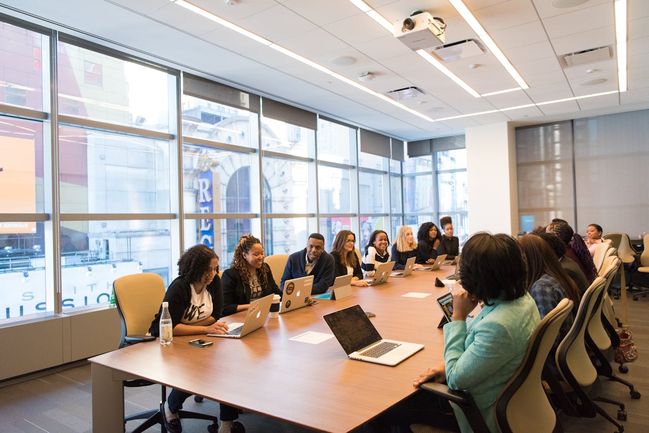 Aygen team collaborating in a conference room